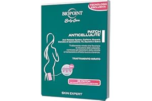 Biopoint - Anti-Cellulite-Patch, Entwässerungspflaster, Intensivkörperbehandlung für Cellulite und Orangenschale, Tonisierend und Umformung, fördert die Zirkulation, 28 Patches