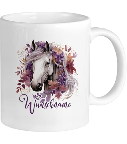 SpecialMe Pferde-Motive Tasse – Weihnachtsgeschenk Für Pferdefans, 325 Ml