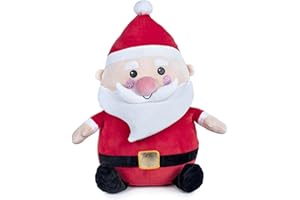 FAMOSA SOFTIES Famous Softies Świąteczna pluszowa zabawka Świętego Mikołaja, 45 cm, dekoracyjna lalka Santa Claus z czerwonym garniturem i czapką, miękka i miękka, dla wszystkich, starszych dziewcząt i chłopców,