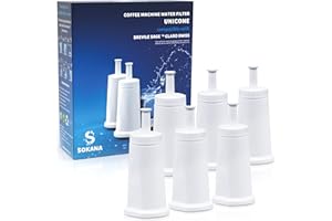 SOKANA 6 Cartucce di Filtri Acqua Sostituzione per Sage Macchina Caffe SES875 SES875BSS SES878 SES880 SES980 SES990 Breville Macchina Caffe | TÜV SÜD Certificato