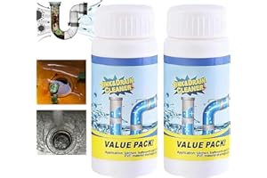 JINJIAR 2PCS Powerful Sink &Drain Cleaner,Powerful Sink Foaming Si-nk and Drain Cleaner,Power-ful Pipe Dredging Agent,Dr-ain Unblocker Liquid Heavy Duty,Dr-ain Clean-er and Unblocker,Bathroom Dr-ain Unblocker