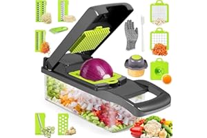 T-GOGO Mandolina per Verdure, Affetta Verdure Manuale con 7 Lame