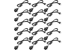 ‎KEAGAR 15 x E27 Lampenfassung mit Schalter mit Stecker, E27 Fassung Schwarz mit 3,5m Kabel Schraubring - Küche, Wohnzimmer und Kinderzimmer