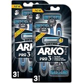 Arko Men Pro 3 Bı&ccedil;aklı Erkek Tıraş Bı&ccedil;ağı 3'l&uuml; 2 Paket