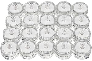 HONGCI COSORO New White Submersible Waterproof LED Candle Lamp Environmental Friendly Famaless Safety Tea Lights for Decoration Wedding Party Bar (20pcs)