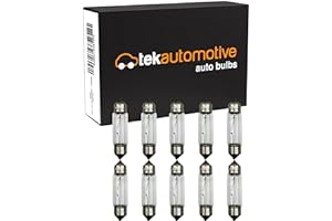 Tek Automotive 239 C5W Bulb Festoon Number Plate Bulb Interior Light 12V 5W S8.5D 11x38mm Car Bulbs - Box of 10