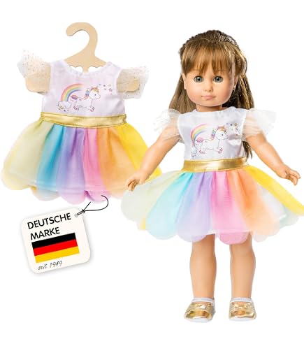 Heless Glitter Ballerinas For Dolls - Gold Sparkle Shoes For 30-34 Cm Dolls | Dress-Up Doll Accessories - View #5