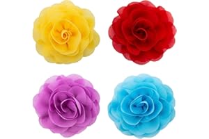 LUTER Pet Collar Flowers Multicoloured Dog Flower Tie & Bow Floral Collar Charms Accessories, Detachable Flower Embellishment for Cats, Dogs, Pets Supplies