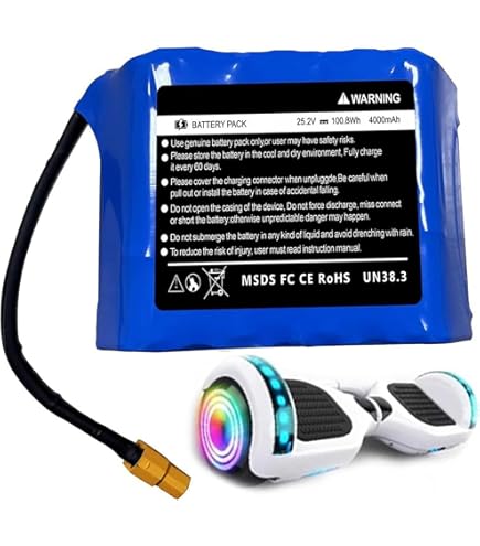 XTC ERSATZAKKU AKKU FÜR HOVERBOARD BALANCE SCOOTER 36V 4400mAh Li-Ion 18650 NEU