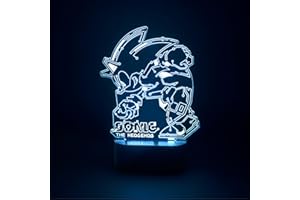Grupo Erik: Lampada da scrivania Sonic the Hedgehog | Lampada LED 3D di Sonic, 17 x 20 cm con batterie o USB, Accessori scrivania gaming, Sonic Gadget, Luce Notturna per bambini Sonic