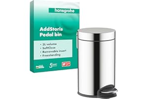 hansgrohe Focus - jednouchwytowa bateria umywalkowa z zestawem odpływowym klik-klak, kran łazienkowy z wylewką 94 mm, oszczędność wody (EcoSmart), chrom, 31607000