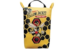 Morrell Yellow Jacket Weather Resistant Portable Final Shot Hunting Crossbow and Compound Bow Discharge Archery Bag Target with Carry Handle, Yellow