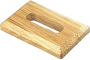 FUX 2 Stück Einzel Heizungsrohr Rosette für Standkonsolen, verschiedene Größen, Rohrabdeckung, Abdeckrosetten, Verkleidung, Heizkörper Rosetten, Parkett, Holzrosetten, Eiche (Lochung: 30x10mm, unlackiert)