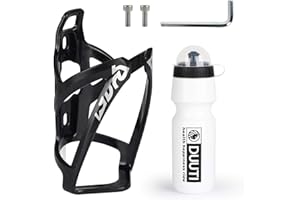HASAGEI Bike Water Bottle Cage and 25oz Premium BPA Free Sports Bottle, Bike Water Bottle Set Lightweight Bike Bottle Holder for Road, Mountain bike. Essential for Riding