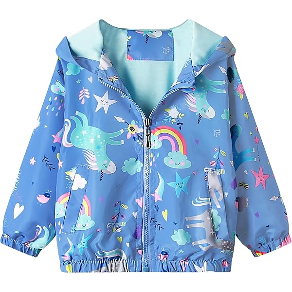 ACMEDE Mädchen Jacke 3-11 Jahre | Frühlings Übergangsjacke Mit Kapuze | Winddicht | Größen 98-146