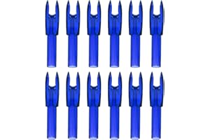 PATIKIL Archery Arrows Nocks, Plastic Insert Arrow Nock Replacement Arrow Tails for Hunting Shooting Compound Recurve Bow