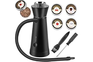 BORDEAG Pistola de humo, generador portátil de humo frío, para ahumado manual de alimentos, con 4 paquetes de virutas de madera