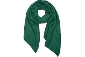 styleBREAKER Damen weicher unifarbener Web Schal in asymmetrischer Form, Winter, Stola 01017118