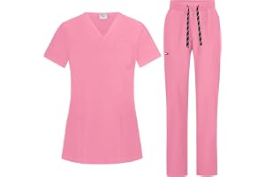 B-well Bella damskrubbset slip-väska + slip-on-byxor set medicin läkare uniform slip-jacka topp med byxor medicinska arbetskläder med elastan
