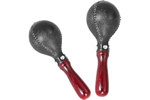 Musiin Professional Maracas for Musicians Vibrant Rattle Percussion Shakers with Ergonomic Wooden Handles - Versatile & Durable for Live Performance, Recording, and Education