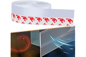 WIGTDA Draught Excluder Tape for Windows – Weather Stripping Door Seal Strip, Flexible Silicone, Strong Adhesive, Seals Medium Gaps for Winter Cold Draft Protection and Energy Efficiency