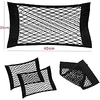 Kofferraum Netztasche 4 Stück Auto Gepäcknetz, 40 x 25cm, Universal Kofferraumnetz Schutznetz Elastisch Kofferraum…