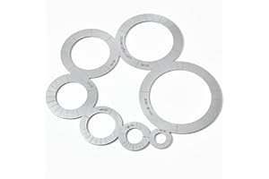 NOVECRAFTO Guide de découpe d'angle et de cercle en cuir pour maroquinerie – Fabriqué en acier inoxydable au Royaume-Uni