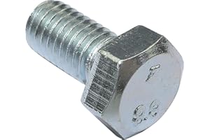 AERZETIX - Juego de 100 Pernos M5x10 - Cabeza Hexagonal - Ø5x10mm - DIN 933 - Clase 8.8 - Acero galvanizado - Bricolaje - Herramienta de montaje/Ferretería - C47282