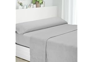 DALINA TEXTIL S.L DALINA Textil - Juego de Sábana Coralina Cama 180 - 4 Piezas: Bajera Ajustable 180x200+28cm, Encimera y Funda Almohada - Térmica de Invierno - 100% Poliéster