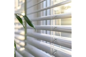 Persianas Venecianas de Aluminio con cordón autobloqueo, Soportes Ocultos y Fácil Instalación Montaje en Pared o Techo. Persiana Veneciana y estores enrollables STORESDECO Plata 150x180 cm