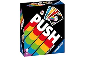 Ravensburger Push Card Game - Family Game for Kids and Adults Age 8 Years Up - 2 to 6 Players