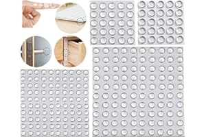 Amortisseurs de Meubles, AZWOOD Premium Tampons Adhésifs Transparents Butées de Protection en Caoutchouc - Idéale pour Tiroirs d'Armoires de Portes (4 Taille, 250pcs)