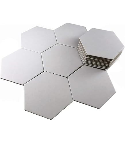 Hedral Value Pack Of 200 - Blank 1\"\" Hexagon Hex Board Game Chits Tiles Counters Markers Diy Dd
