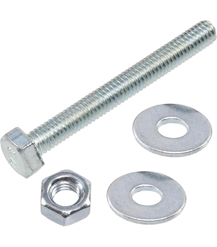 Viti Testa Esagonale M10-1.50 X 50 Mm, Bulloni Classe 10.9 Zincati, Confezione Fasteners Inc.