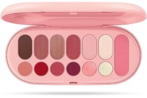 Pupa Palette Make My Day Pocket Blush, Rossetti, Gloss e Ombretti - 13 Pezzi per Trucco Viso, Occhi e Labbra, Perfetta in Casa o in Viaggio - Disponibile in 3 Varianti Colore (003 Bright Rose)