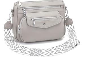 YISUOHOOM 7 Farben Umhängetasche Damen Klein 2025 Crossbody Bag Kleine Handtasche Damen 5 Taschen 7 Fächer
