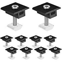 10 Pièces Supports Pince Bord Panneau Solaire 30mm - Kit Fixation Montage Toiture Et Murs