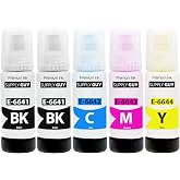 SupplyGuy M&uuml;rekkep Epson 664 ile Uyumlu EcoTank ET 14000 2550 2650 4500 L100 L110 L1300 L200 L210 L300 L3050 L3060 L3070 L310
