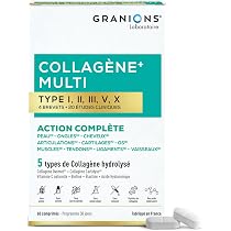 Collagène Marin 2500mg + Zinc - 60 Comprimés, Hydratation Peau, Fabriqué En France