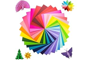 WOODFIB 100 Hojas de folios a4 colores, papel manualidades (70gsm), 20 colores variados, Para Dibujar, Imprimir, Origami, Bricolaje Proyectos de manualidades, Niños y Adultos (200)