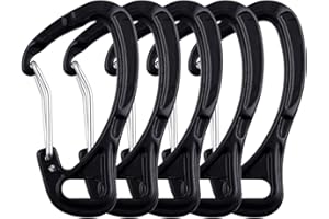 CRAZY SHARK Karabiner 65mm große Karabinerhaken aus hochwertigem Premium Alu für Schlüsselanhänger, Rucksack, Wandern, Camping, Angeln, Outdoors und Mehr