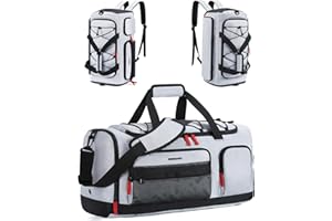 BAGSMART Large Gym Bag for Women & Men, 35L Sports Travel Duffel Bag with 13.3" Laptop Compartment, Carry On Weekend Bag for Airplane,Workout Overnight Backpack for Travel