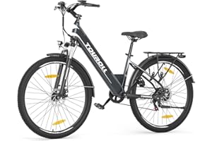 Touroll J1/J1 St Vélo Électrique, 27.5" vélo électrique Adulte, Vélo de Trekking avec Moteur 250 W, Batterie 15.6AH, Autonomie 100 km, E-Bike, vélo électrique Urbain