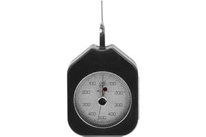 Jeanoko Jauge de Tension à Cadran SEG-500-2, Conception à Double Pointeur, Valeur de Mesure de 500 G, Matériau en Alliage ABS Portable, pour Tests de Pression Mécanique