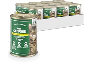 by Amazon - Comida húmeda para Gatos, trozos de Ave de Corral en Salsa, 12 x 415 g
