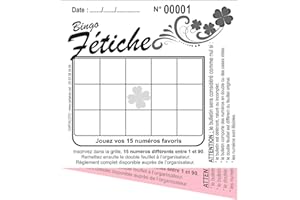 CARTALOTO-250 Jeux de Loto, Bingo Fétiche », JOACBF, Multicouleur