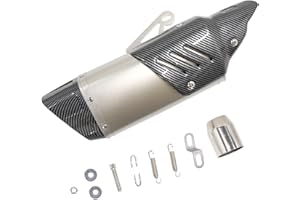 SAGREENY Universal 1.5" 2" Inlet Slip On Exhaust Muffler Baffle Without DB Killer for Dirt Bike Street Bike Motorcycle Scooter ATV