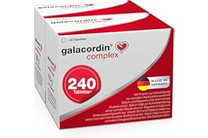 galacordin complex 240 Tabletten - mit Thiamin zur Unterstützung einer gesunden Herzfunktion, mit Kalium und Magnesium für eine normale Muskelfunktion, unterstützt den Blutdruck