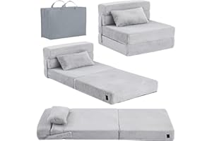 YOTATING Kids Sofa Bed, Toddler Floor Mattress Glow in The Dark, Baby Modular Blue Dinosaur Couch, Fold Up Children Sofa Convertible Futon Folding Mattress Chair Bed for Playroom, Grey