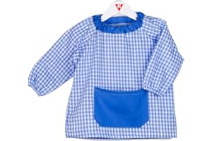 KLOTTZ Grembiule Scolastico Senza Bottoni Bambine e Ragazze